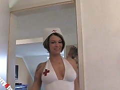 Sexy nurse blowjob