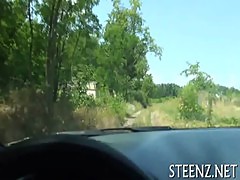 Lewd hitchhikers hanna lovely put on a show