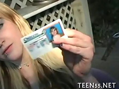 Tiny Asian teen gets nailed