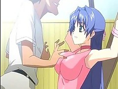 Cute hentai babe gets hot gangbanged