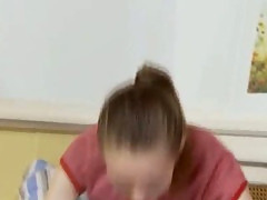 Drunk russian super angular girl teasing