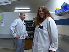 Stephanie fucked in a University canteen